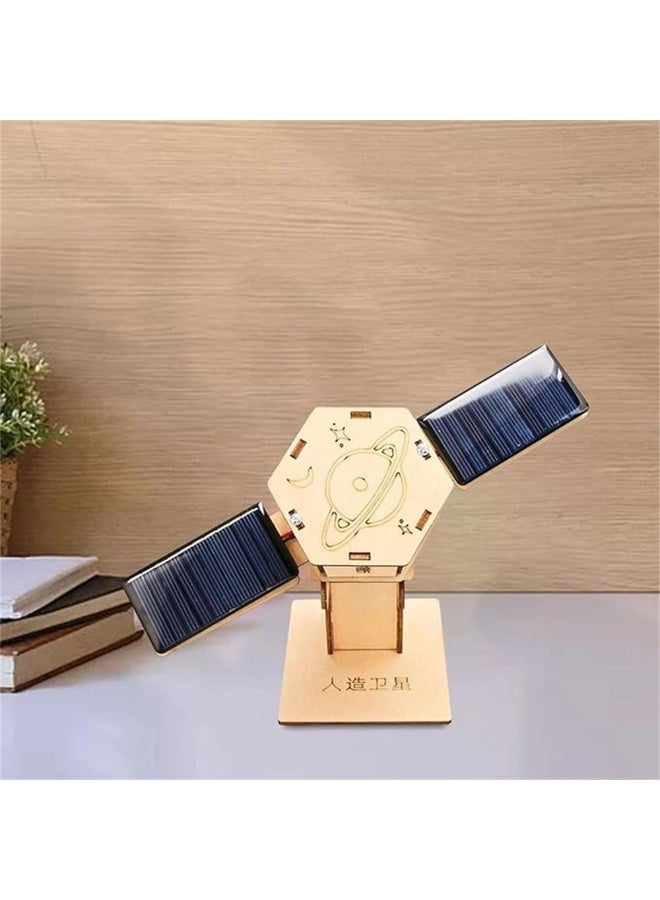 Daytoyz DIY Artificial Satellite Model, Wood Science Projects Experiment Kits, Novelty Scientific Building Toy, DIY Model Kits for Exploring Principles of Artificial Satellites, Gift, Teaching Prop - Image 5